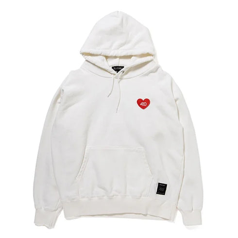 430 fourthirty/"HEARTS" P/O PARK / フォーサーティ ハート プルオーバー パーカー